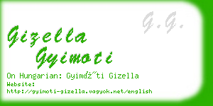 gizella gyimoti business card